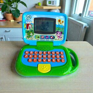 LEAP FROG My Own Computer Children Toddler Educational Toy Green TESTED WORKS